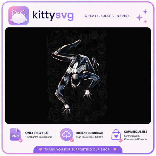 Black Suit Spiderman PNG, Marvel Superhero PNG, Spider-Man PNG