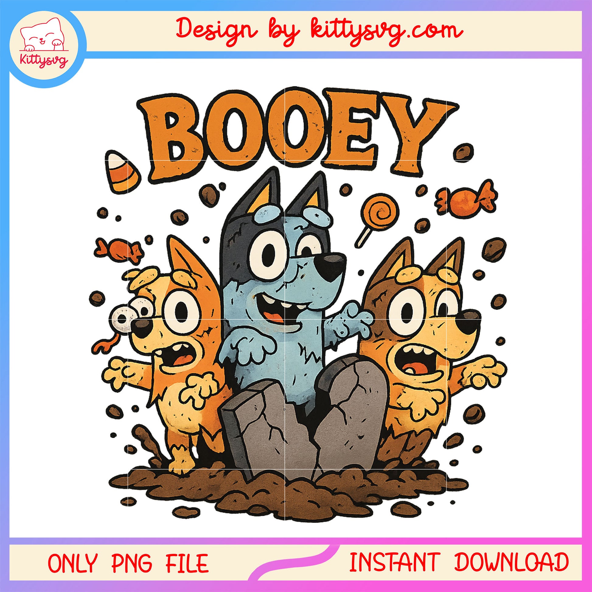 Booey and friends on halloween png, halloween costumes png