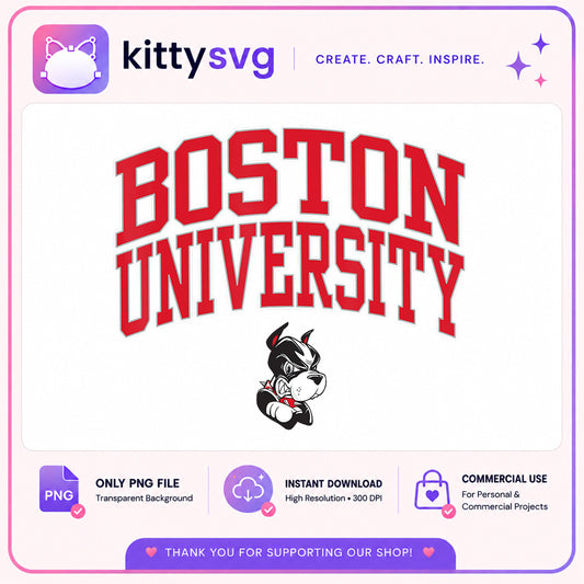 Boston University PNG, College Mascot PNG, BU Terriers PNG