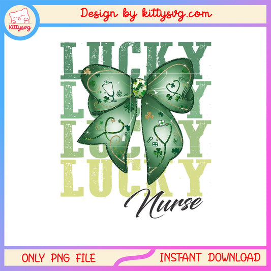 Bow decorative lucky patrick png, st patrick's day bow png