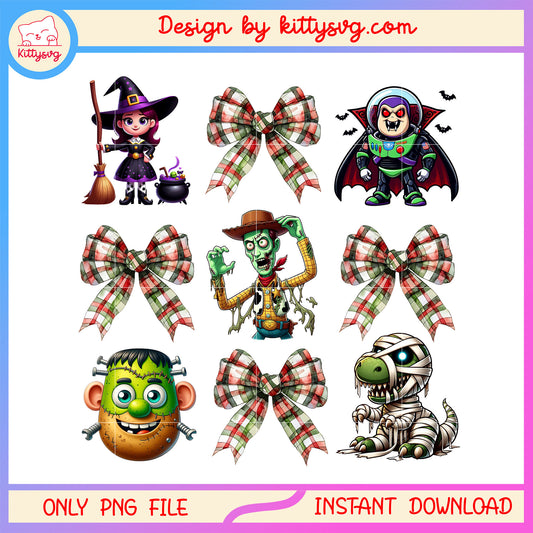 Bow toy story halloween design png, toy story png, disney halloween png