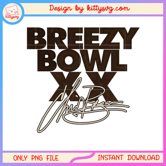 Breezy bowl chris bowl xx logo design png, breezy bowl xx 2025 png