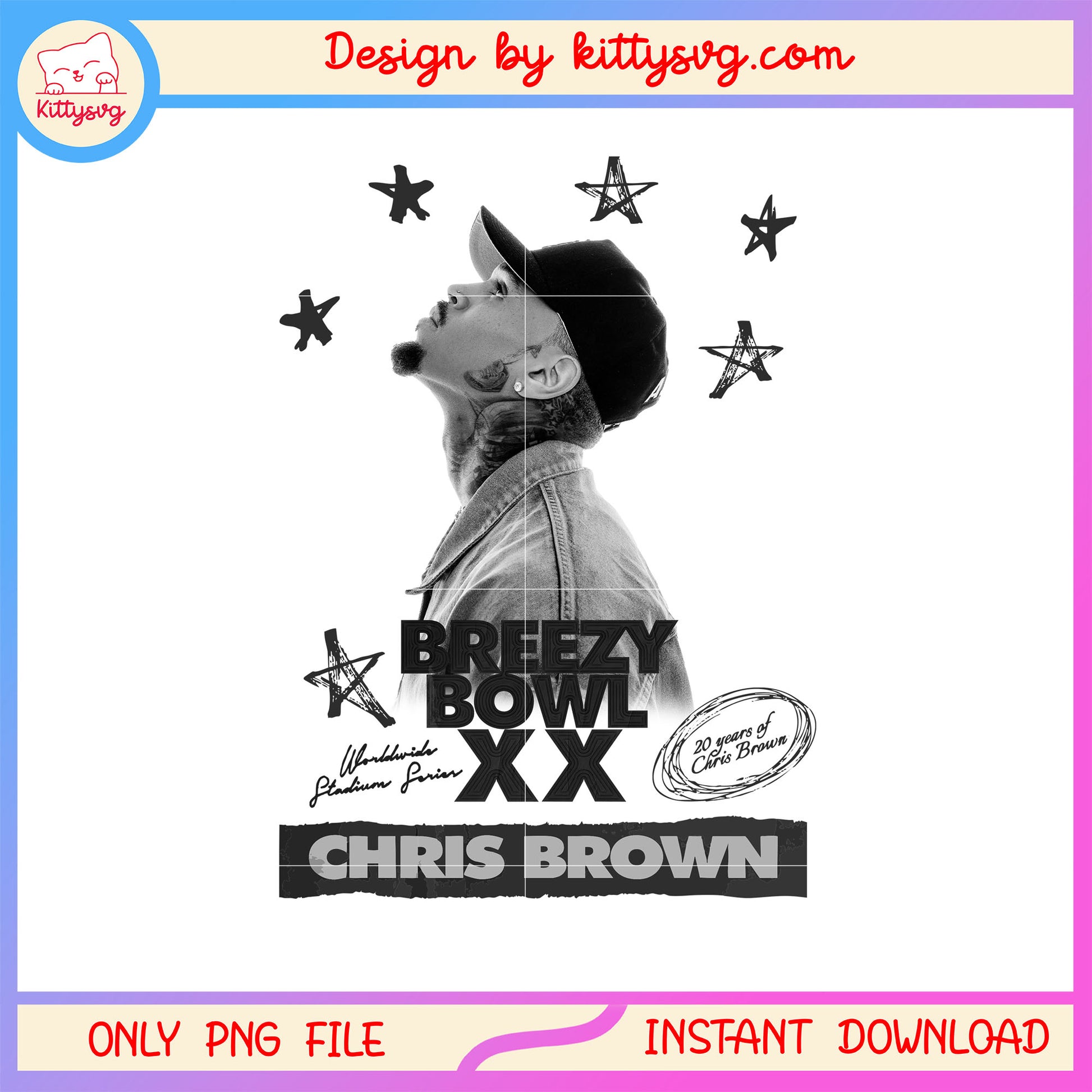 Breezy bowl xx chris brown vintage png, chris brown jersey png