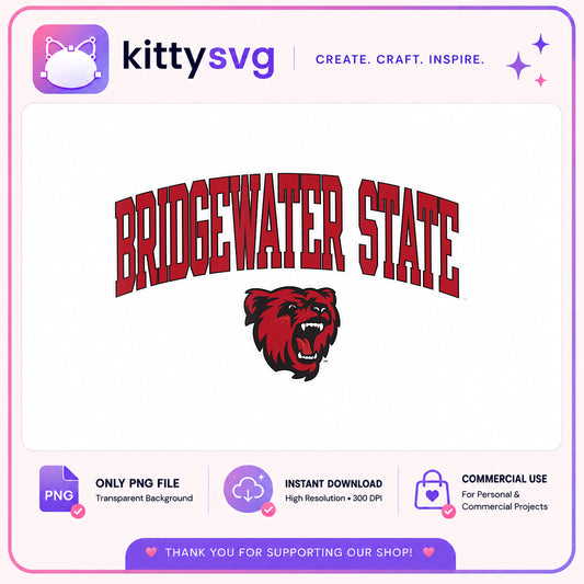 Bridgewater State Bears PNG, College Mascot PNG, University PNG