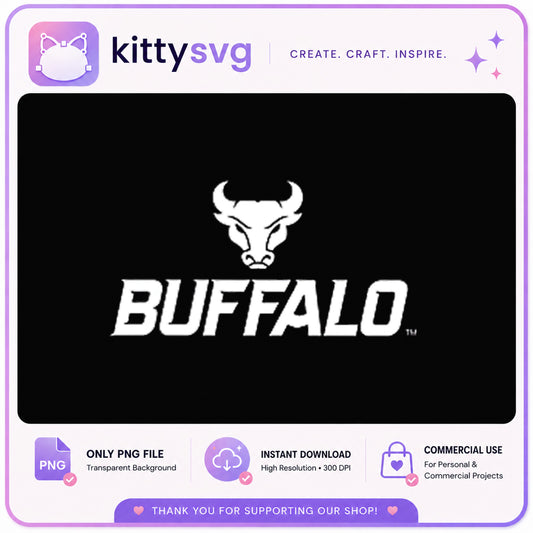 Buffalo Bulls Logo PNG, UB Bulls Mascot PNG, College Sports PNG