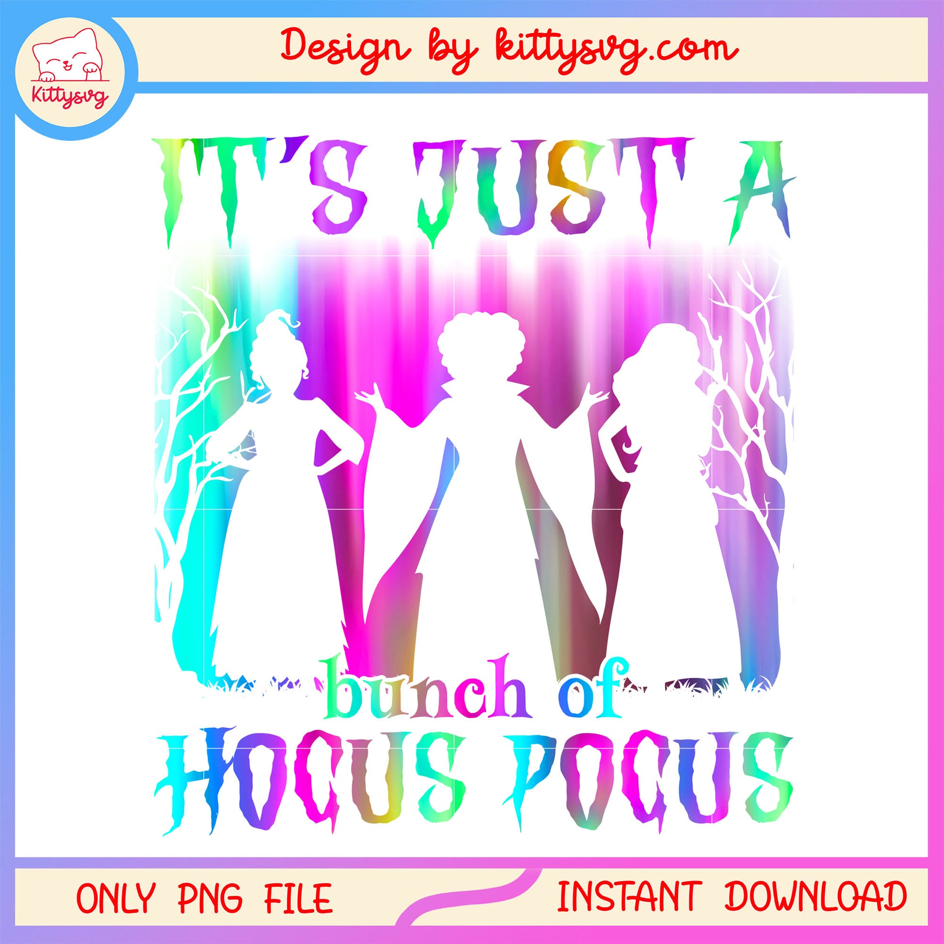 Bunch of hocus pocus colorful design png, hocus pocus png, halloween png