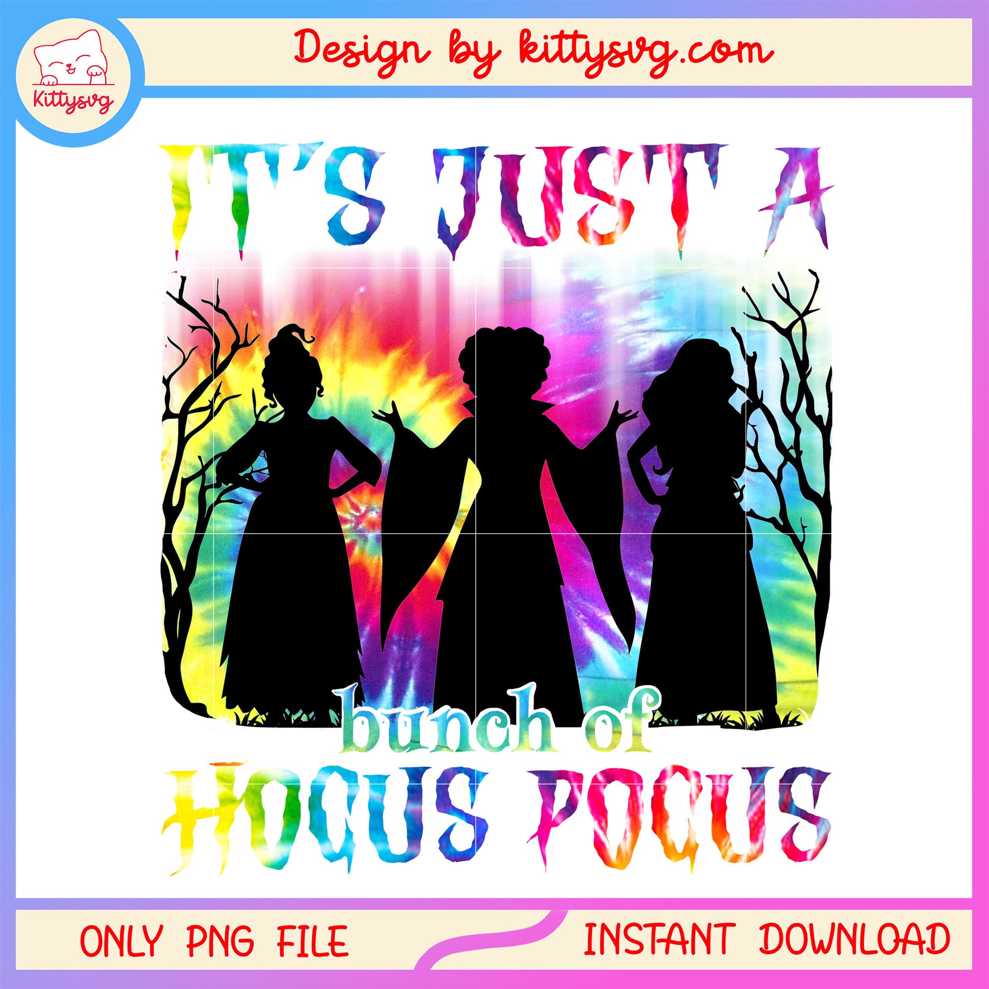 Bunch of hocus pocus colorful halloween png, happy halloween png