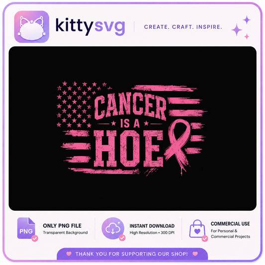 Cancer Is A Hoe PNG, Breast Cancer Awareness PNG, Ribbon PNG