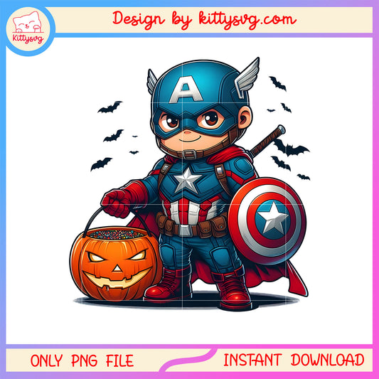 Captain america halloween candy png, avengers captain character png