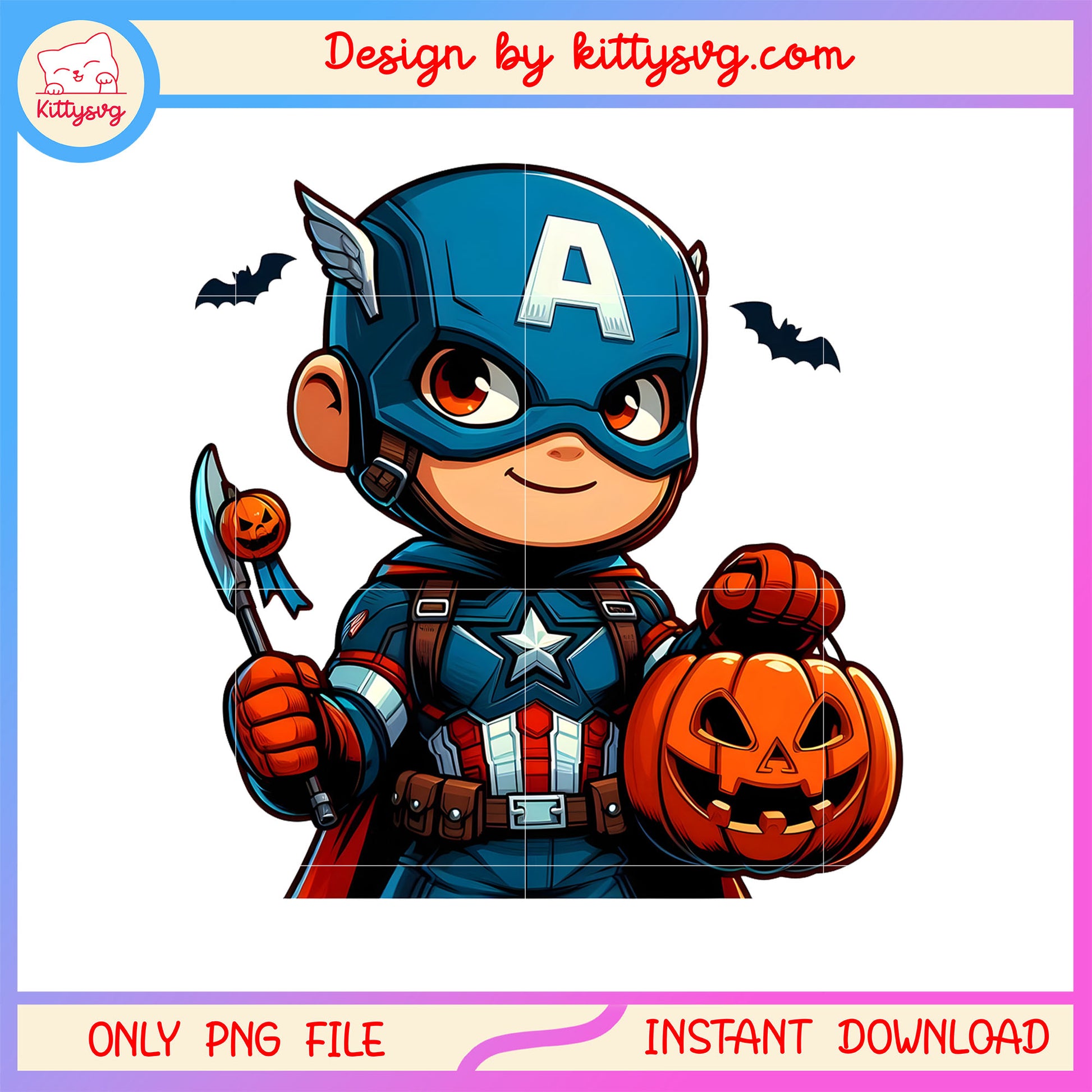 Captain america halloween pumpkin png, captain america halloween art png