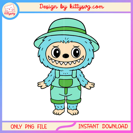 Cartoon labubu cute doll drawing design png, labubu popmart png