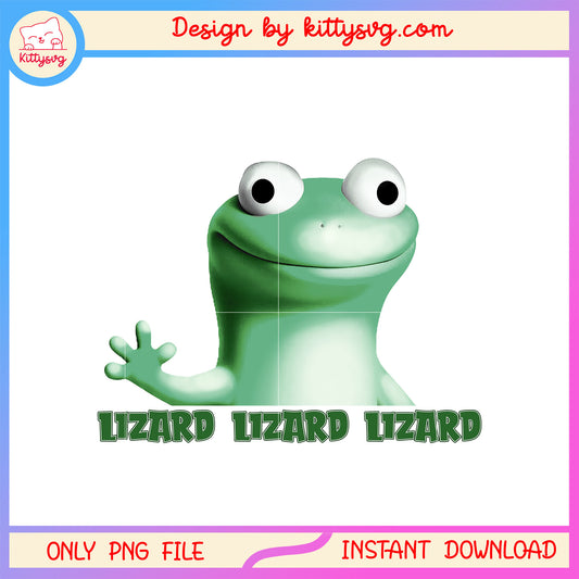 Cartoon lizard portrait memes​ png, lizard meme face​ png