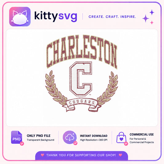 Charleston Cougars PNG, College Of Charleston, Cougars PNG