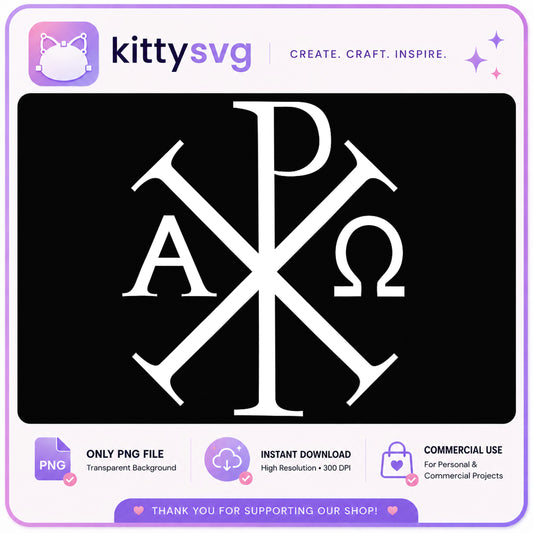 Chi Rho Symbol Alpha Omega PNG, Christian Cross PNG, Religious PNG