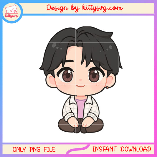 Chibi Jinu kpop saja boys band png, kpop demon hunter png, cute chibi png