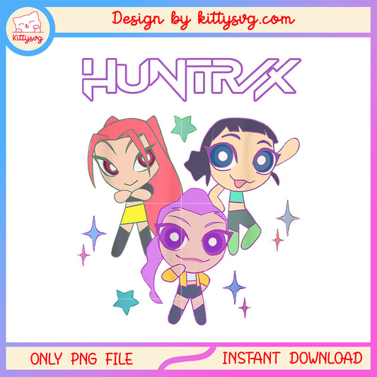 Chibi kpop girl huntrix design png, huntrix characters png