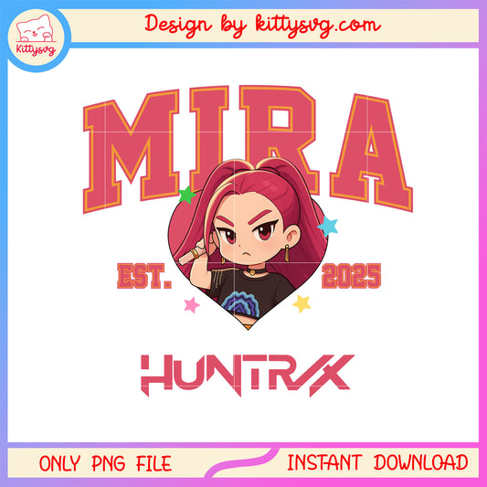 Chibi mira character est 2025 png, mira kpop demon hunters png