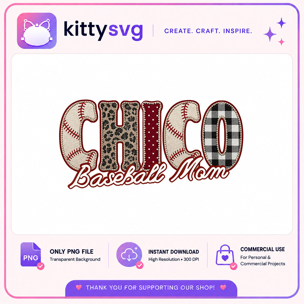 Chico Baseball Mom PNG, Baseball Mom Sublimation, Sport Mom PNG