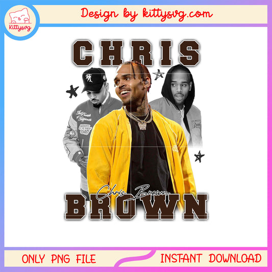 Chris brown american singer design png, chris brown jersey png