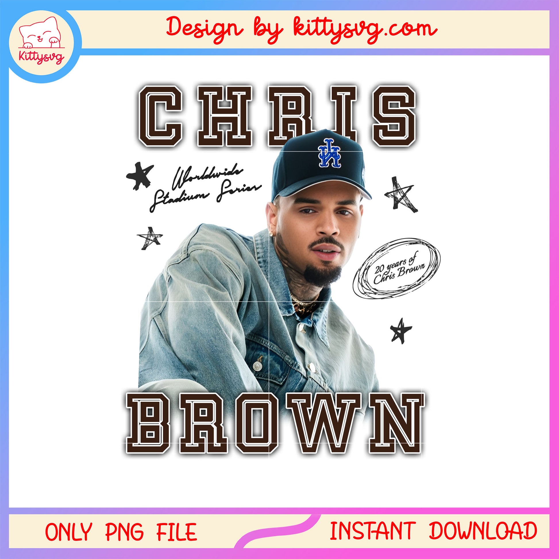 Chris brown american star design png, chris breezy bowl​ png