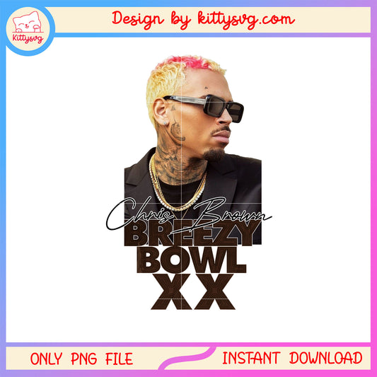 Chris brown breezy bowl xx png, breezy bowl xx 2025 png