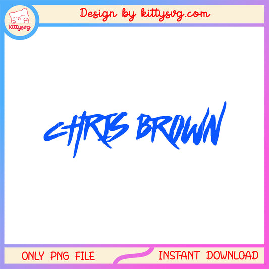 Chris brown font design png, chris brown 2025 tour​ png