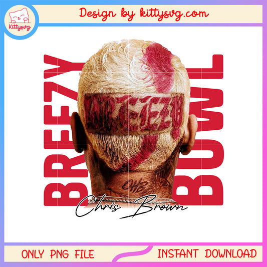 Chris brown head design png, chris brown breezy bowl png