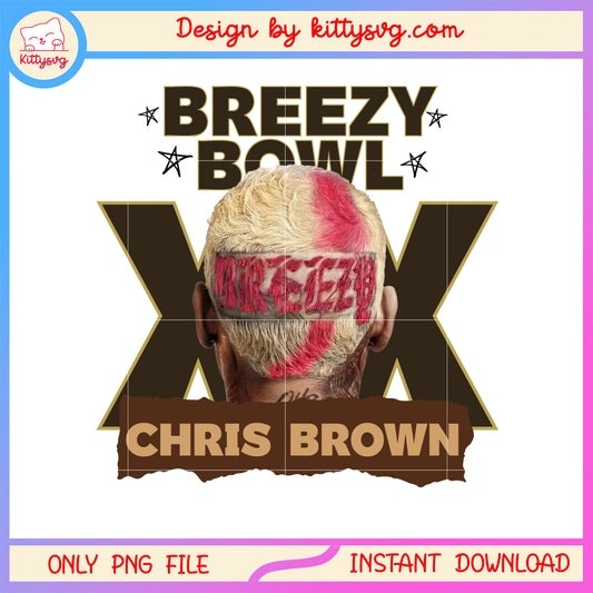 Chris brown head xx design png, chris brown concert png