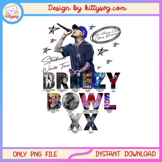 Chris brown stadium world tour design png, chris brown poster png