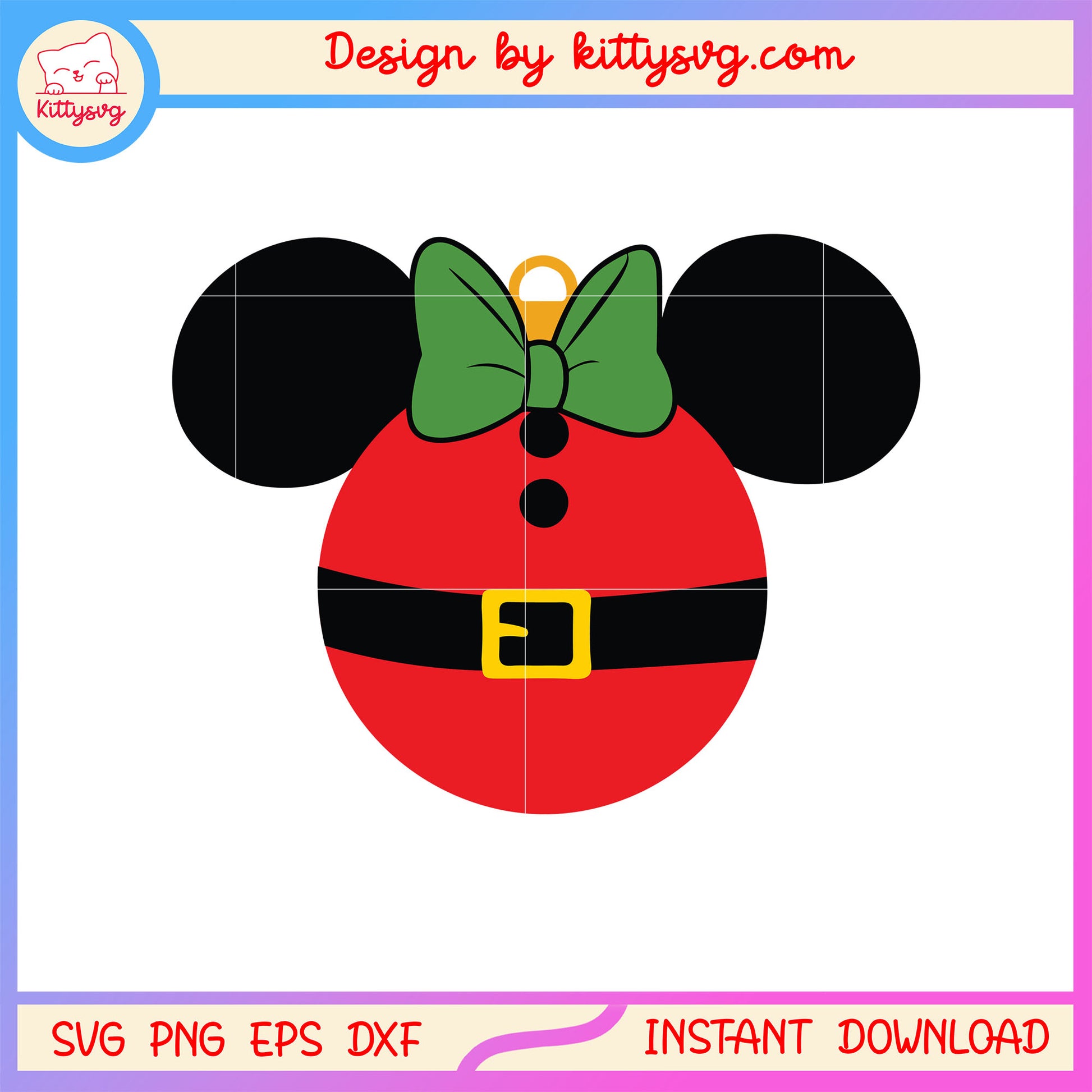 Christmas light disney minnie design svg, x-mas movies svg