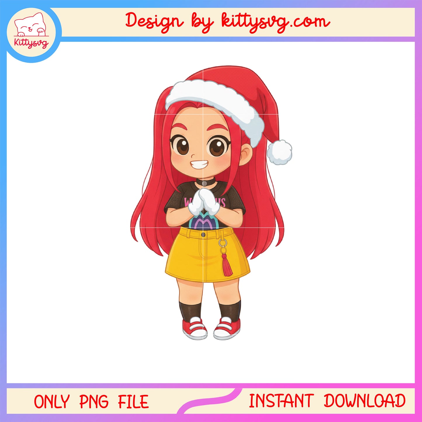 Christmas mira huntrix kpop group clipart png, mira huntrix png