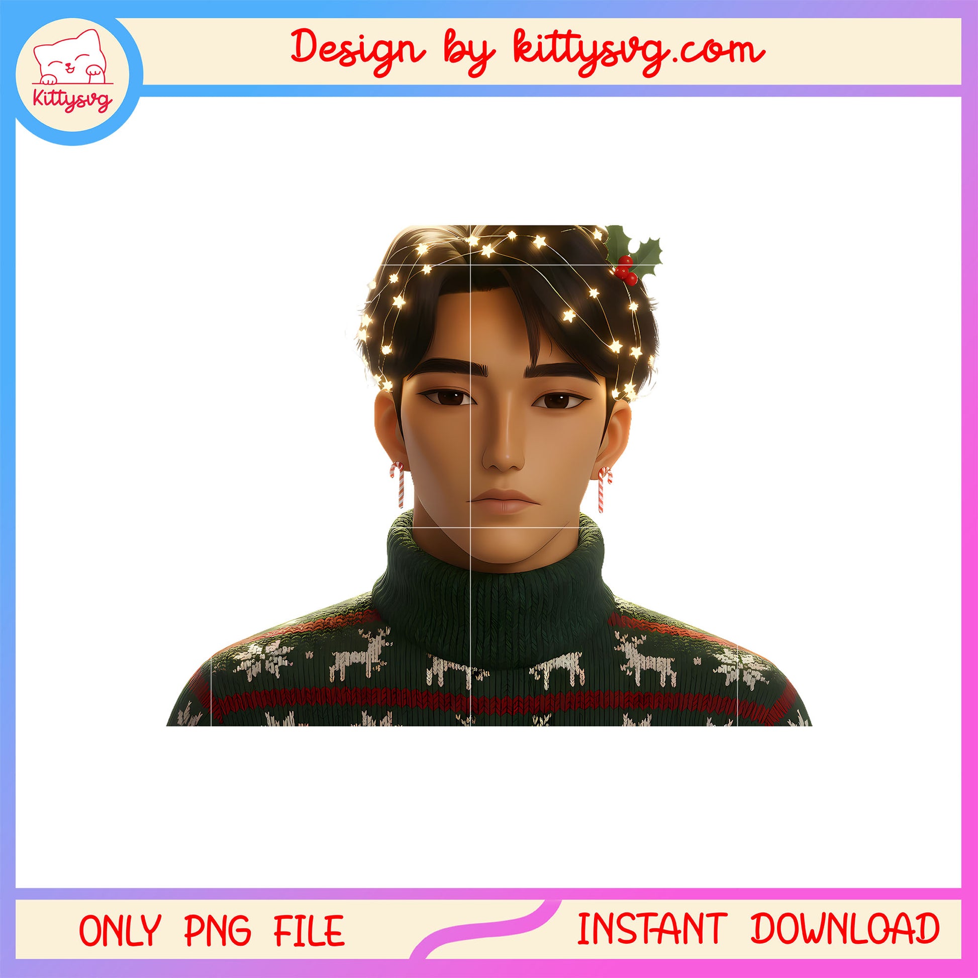 Christmas saja boys jinu kpop hunters png, jinu saja boys​ png
