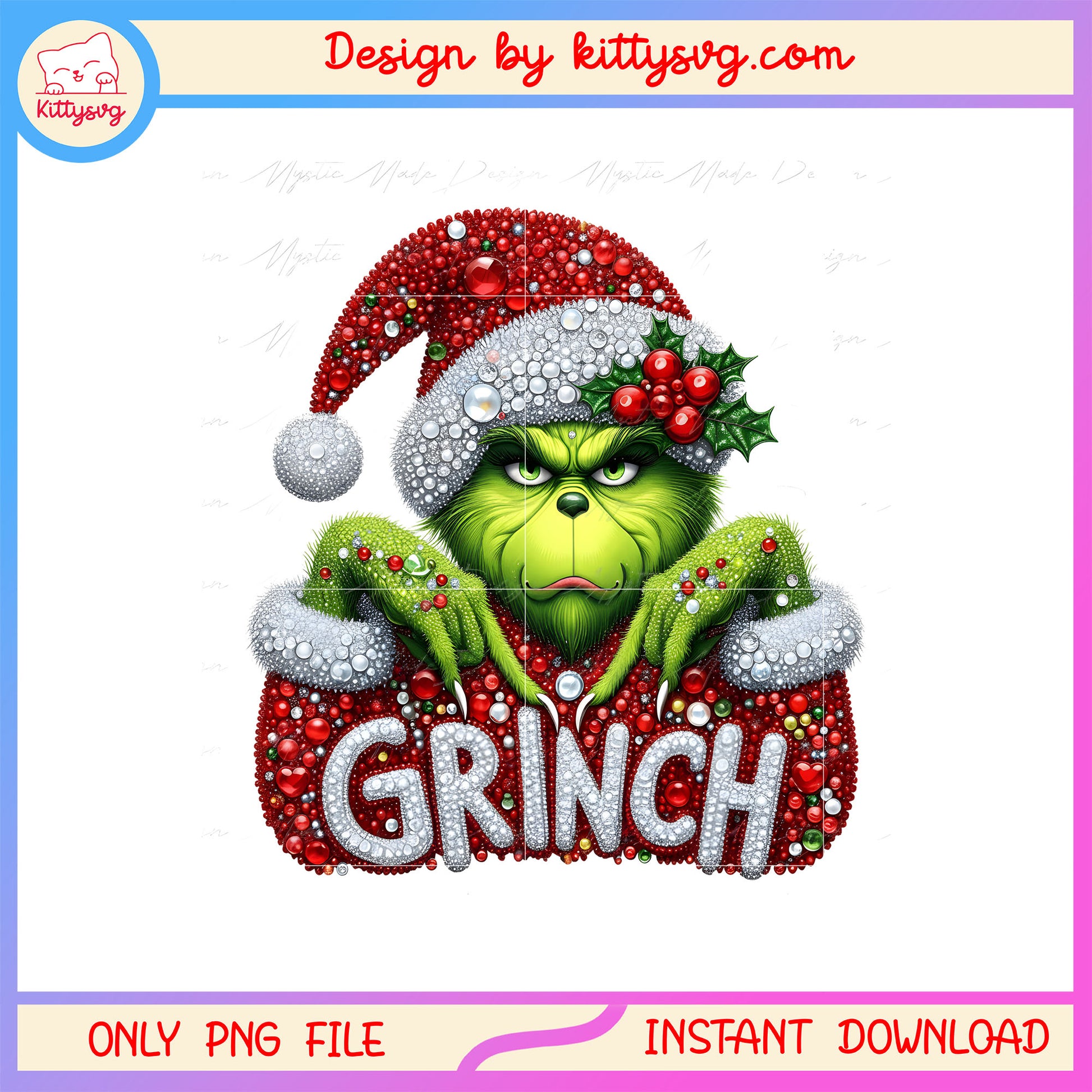 Christmas santa grinch blink design png, the film the grinch png