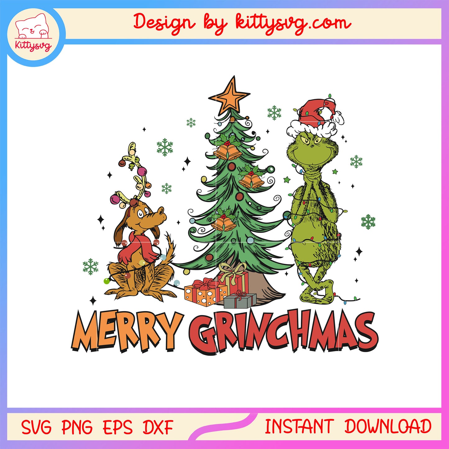 Christmas tree grinch merry grinchmas svg, grinch art svg