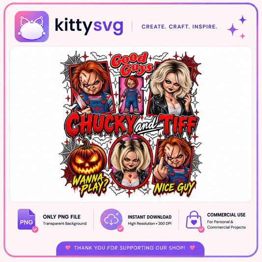Chucky And Tiff PNG, Good Guys Halloween PNG, Wanna Play PNG