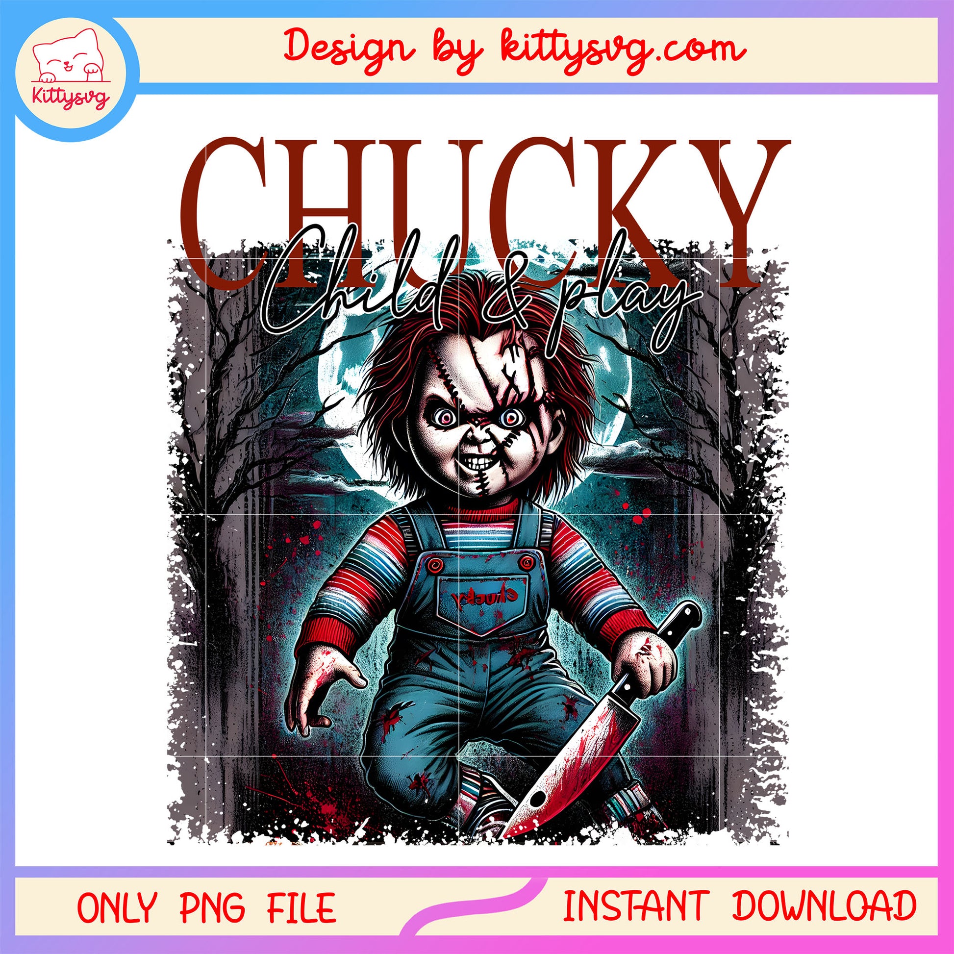 Chucky child and play horror poster png, chucky tv series png