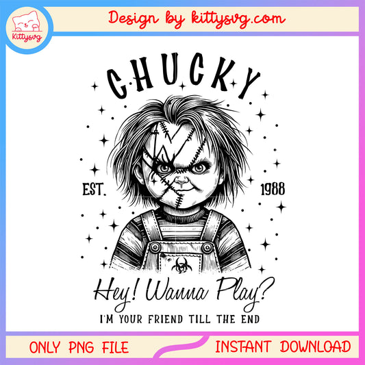 Chucky est 1988 hey wanna play png, cult of chucky horror film png