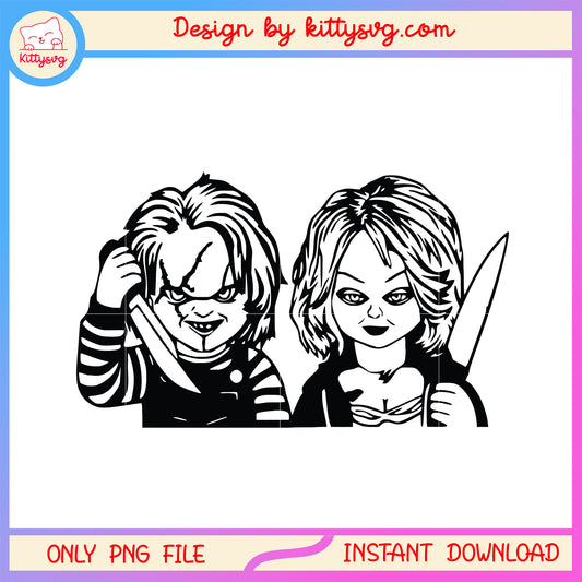 Chucky halloween killer doll outline png, chucky art png, drawing png
