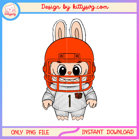 Cleveland browns player labubu doll clothes png, cleveland browns png