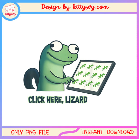 Click here lizard funny animal png, funny lizard memes​ png