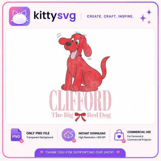 Clifford The Big Red Dog PNG, Clifford Dog PNG, Kids Cartoon PNG