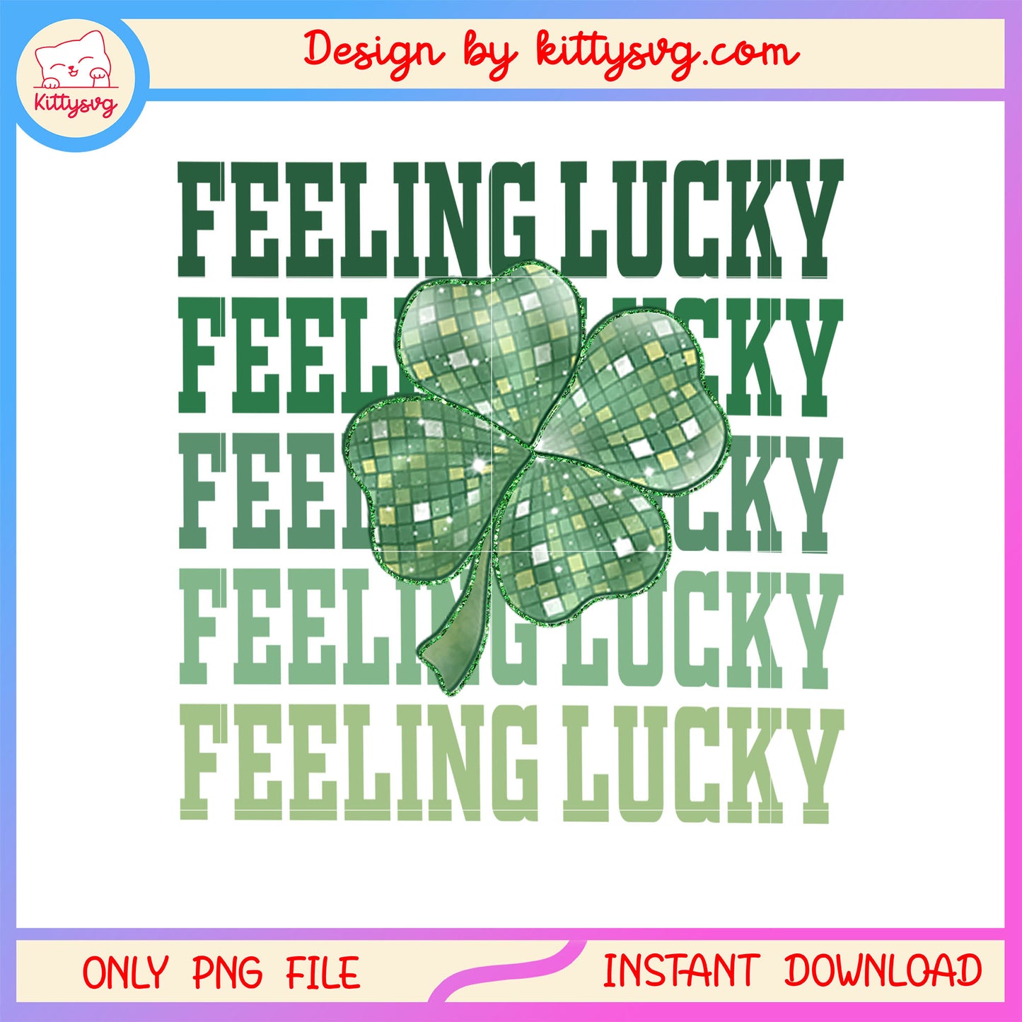 Clover and detail lucky patrick png, st patrick's day clover png