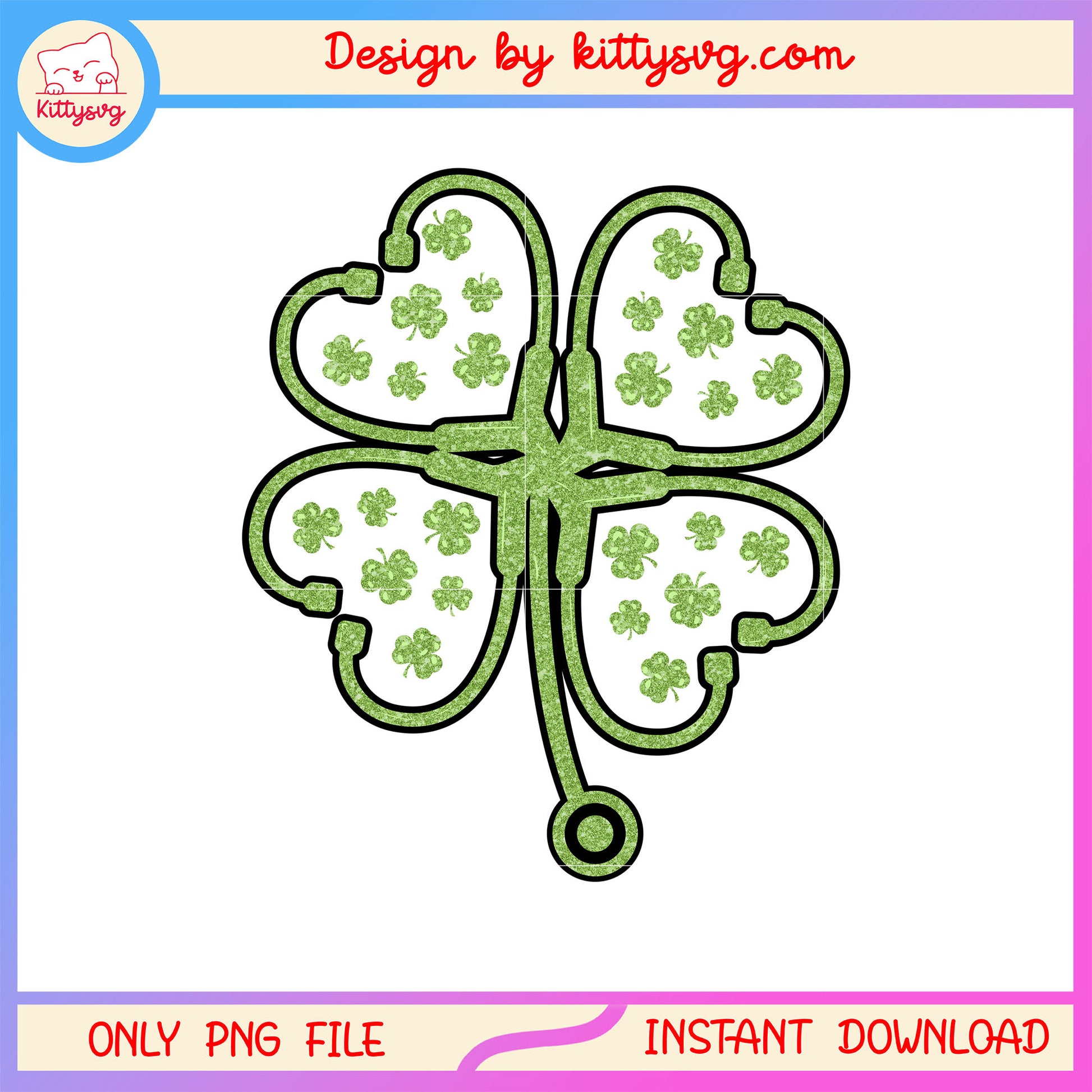 Clover decorative patrick png, st patrick's day clover png