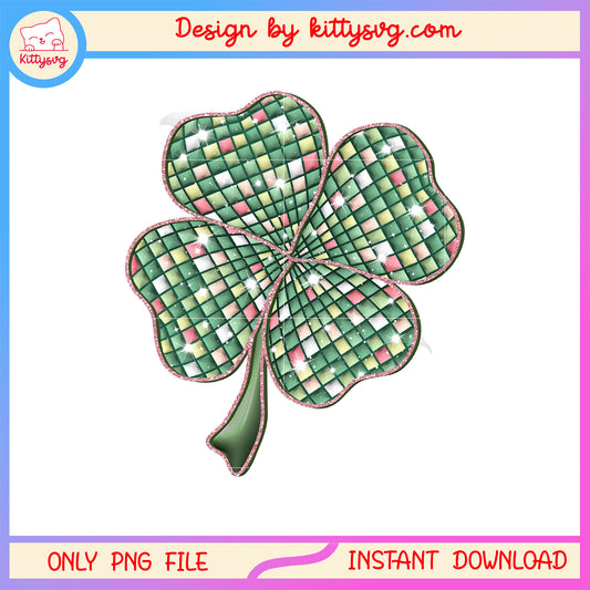 Clover wool green cute patrick png, st patrick's day clover png