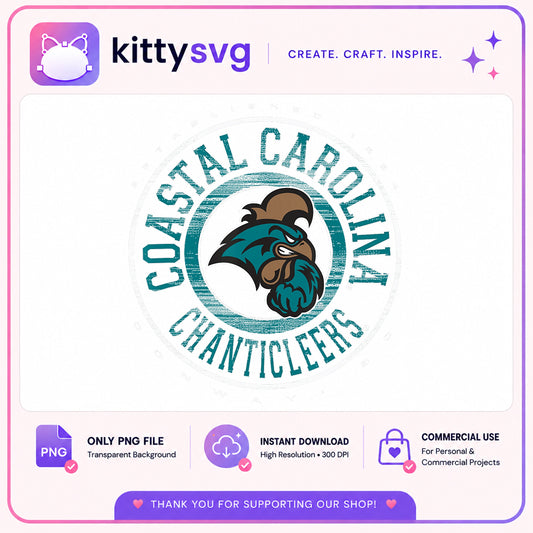 Coastal Carolina Chanticleers PNG, Chanticleers Logo PNG, College PNG