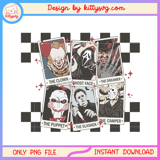 Collage picture spooky characters film design png, spooky movies png