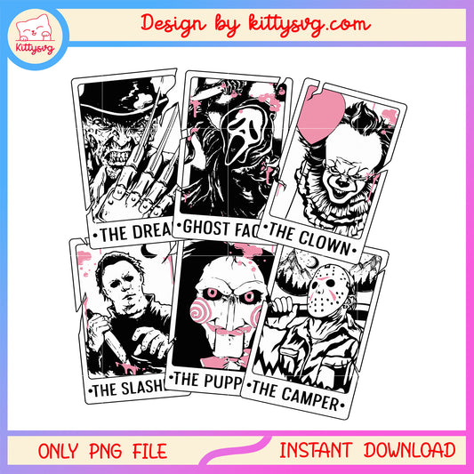 Collage picture spooky killer film design png, collage picture png, horror film png