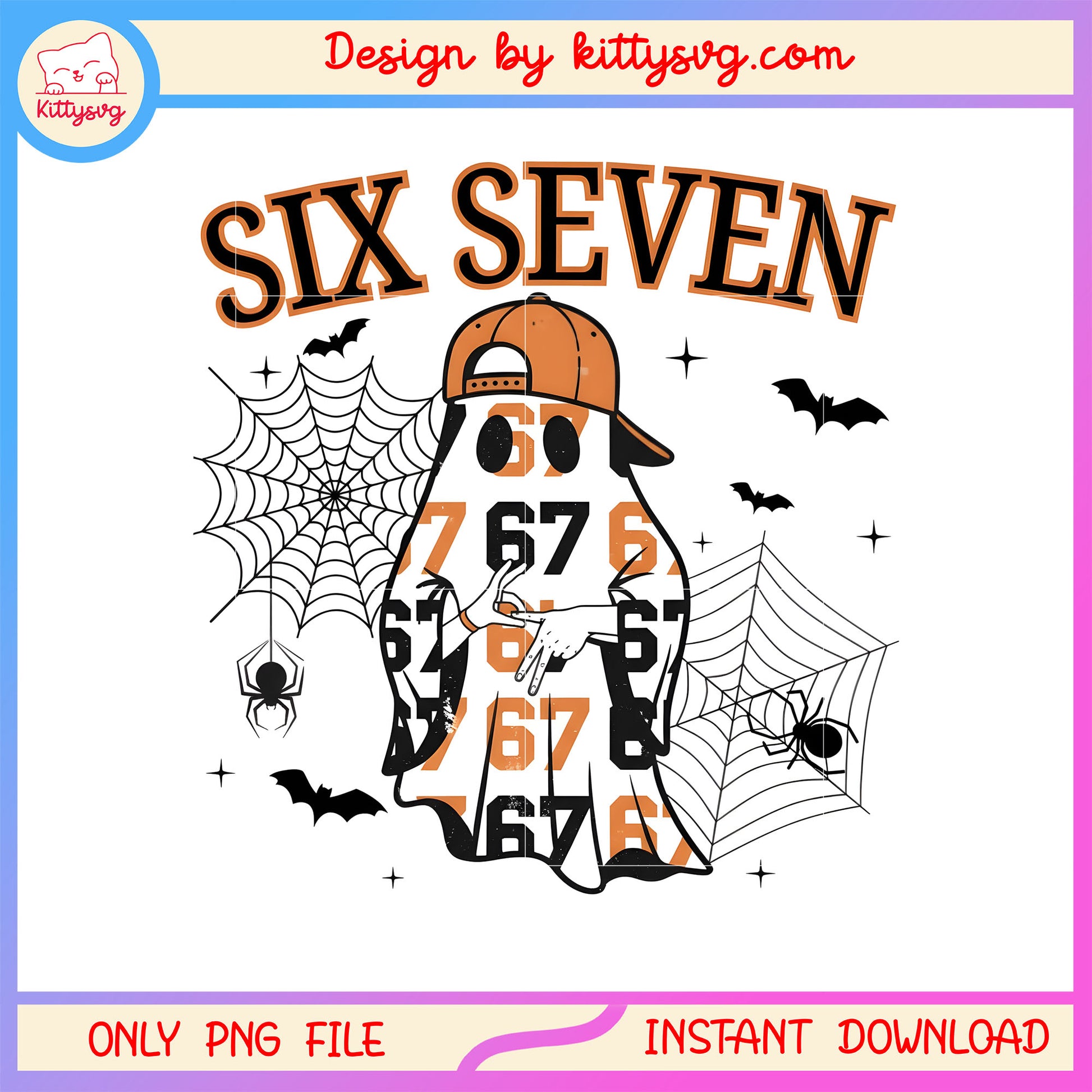 Cool boy ghost hand six seven halloween png, ghosts png