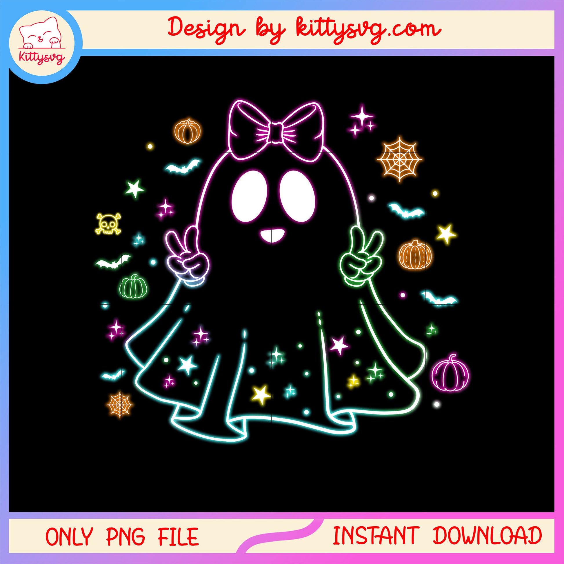 Coquette bow halloween sheet ghost png, happy halloween png