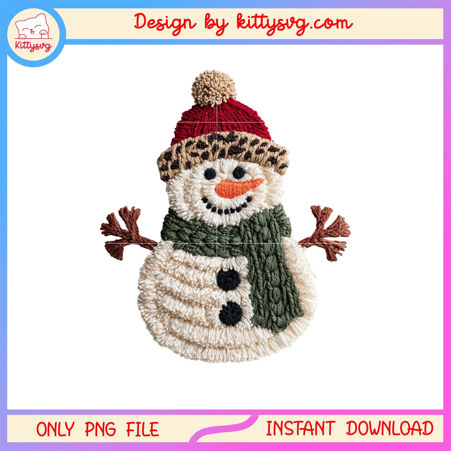 Cozy snowman christmas patchwork png, christmas snowman png